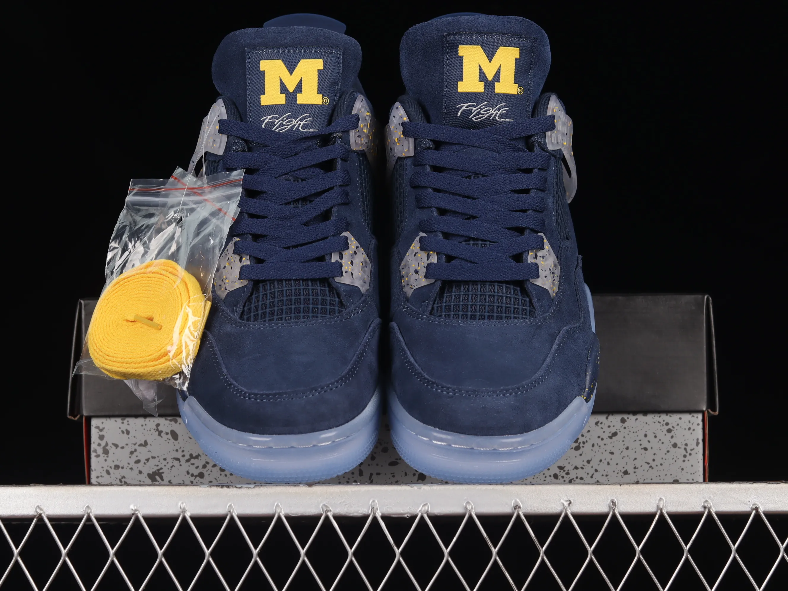 All categories Air Jordan Jordan series basketball shoes Air Jordan 4 Air Jordan 4 Retro AJ4 Joe 4 blue customized basketball shoes AJ4-1036660